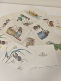 Lot cartes postales House Mouse Designs 1984 illustrations souris humoristiques