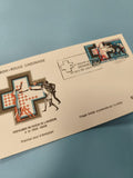 Enveloppe FDC premier jour émission Croix-Rouge Gabon, timbre 100F, illustration