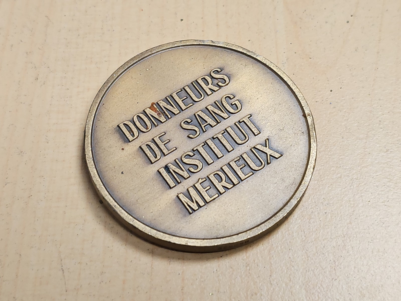 Médaille en bronze argenté Le Melhor, décoration ancienne, gravure soignée, occa