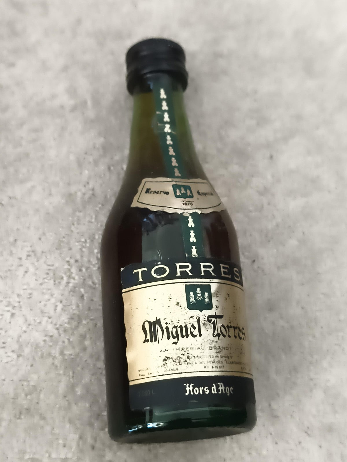 Miniature alcool TORRES Miguel Torres Hors d’Âge Reserva Brandy partiellement re