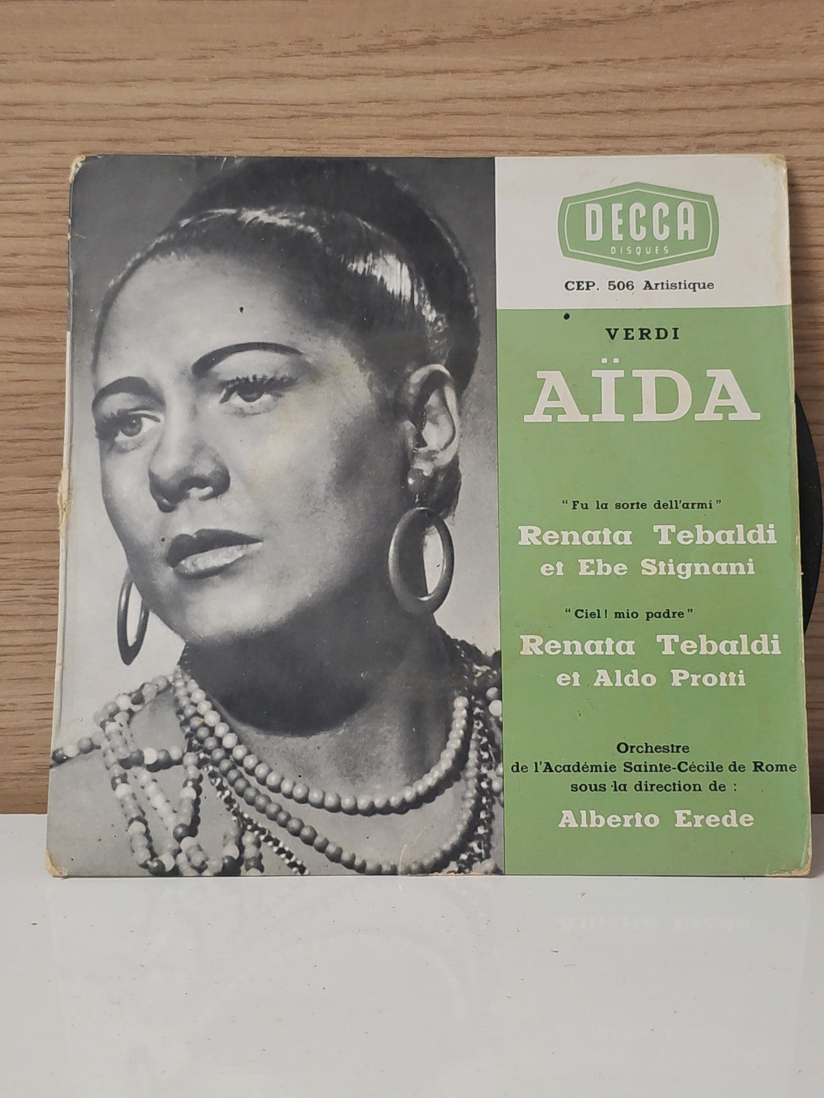Vintage 45 tours ancien disque vinyle Aida opéra collection rétro musique