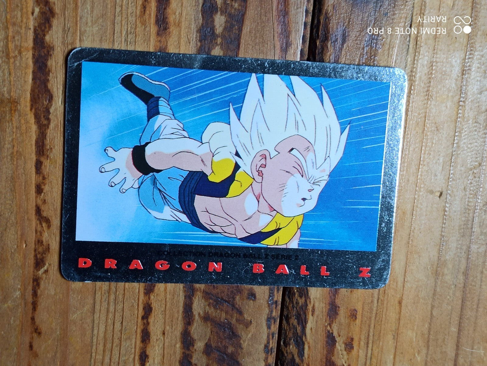 Carte Dragon Ball Z vintage Série 1 – visuel Gohan, bord argenté