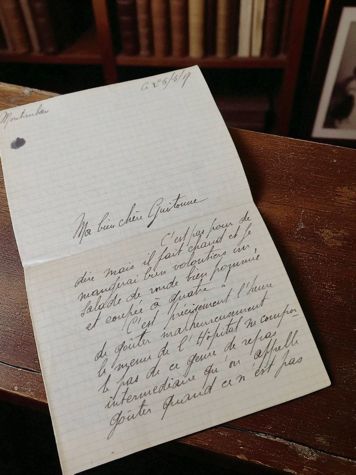 Lettre manuscrite ancienne 1917 Montauban WW1 soldat vintage Français