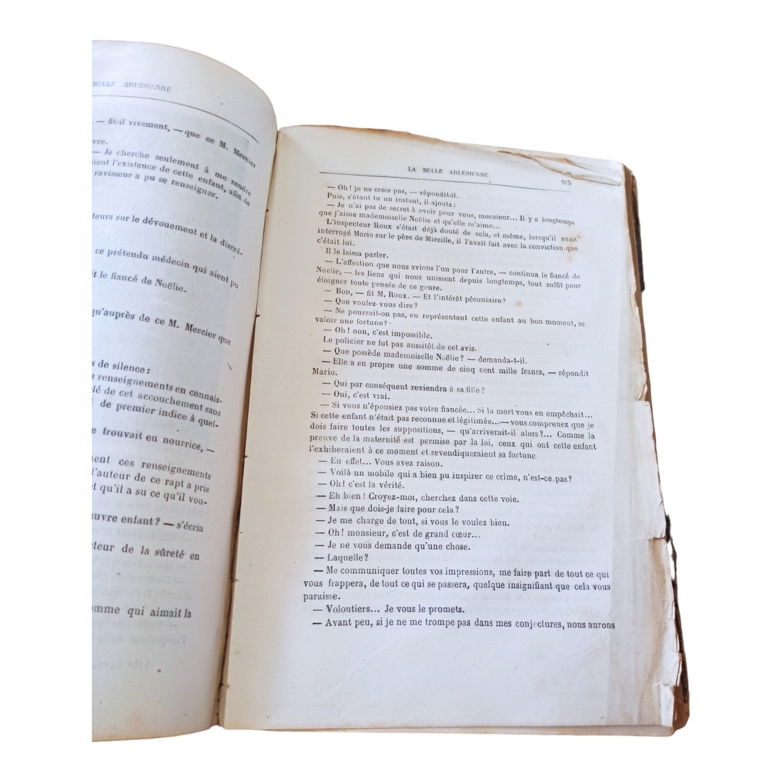 Livre ancien La Belle Arlésienne Maurice Jogand grand format relié XIXe