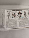 Feuillet philatélique CEF Championnats du Monde Cyclistes Gap Marseille timbres