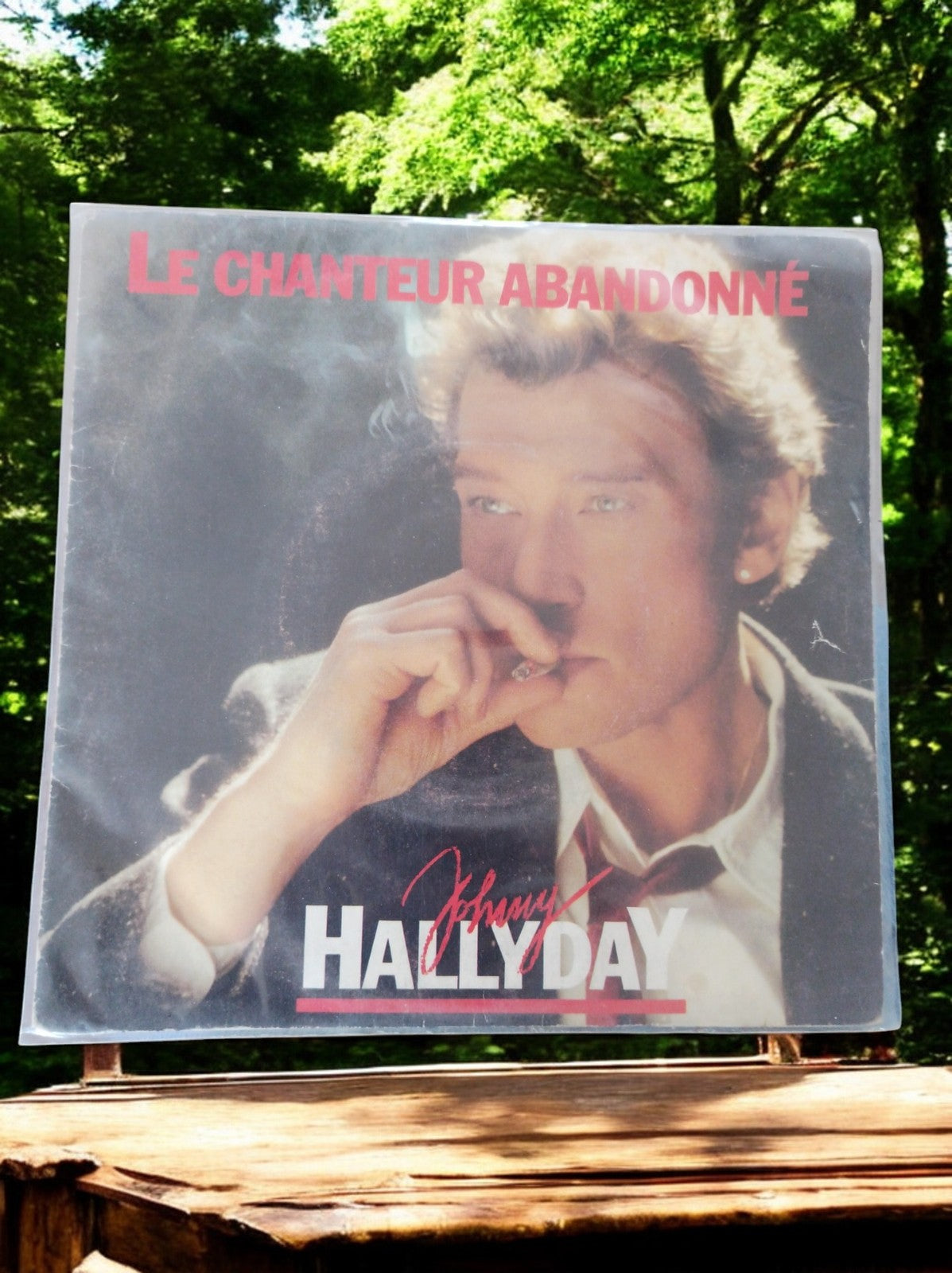 Vinyle 45 tours Johnny Hallyday Le chanteur abandonné vintage rare
