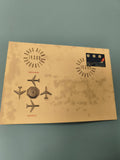 Enveloppe premier jour FDC Genève 1968 timbre Helvetia avion aéroport (Ref 11)