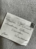 Lettre oblitérée Tunisie 1926 timbre 50c philatélie cachet postal