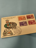 Ancienne enveloppe FDC Vietnam campagne contre la faim timbres 1963 illustrée