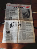 Journal ancien Le Figaro vintage une édition presse rétro années 80