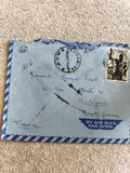 Lettre airmail 1950 Afrique Équatoriale Française timbre 10c RF Montejean