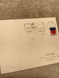 Lettre oblitérée Cernay 1980, timbre 0,20 Poste, illustration cigognes, SCOTEM