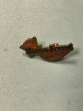 Vintage pin's Marius Ferrat fleur émaillée collection publicitaire rare