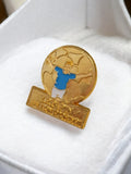 Pin's vintage Olympique de Marseille J. Papin Ballon d'Or 1991 ancien badge foot