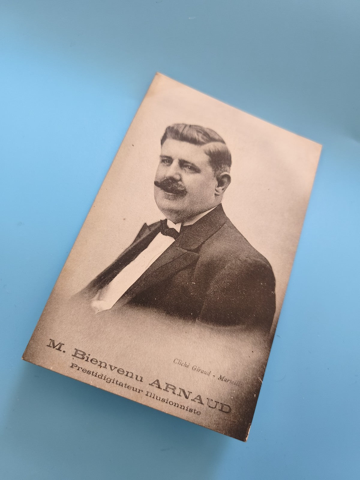 Carte postale ancienne vintage Mr Bienvenu Arnaud collection rétro philatélie