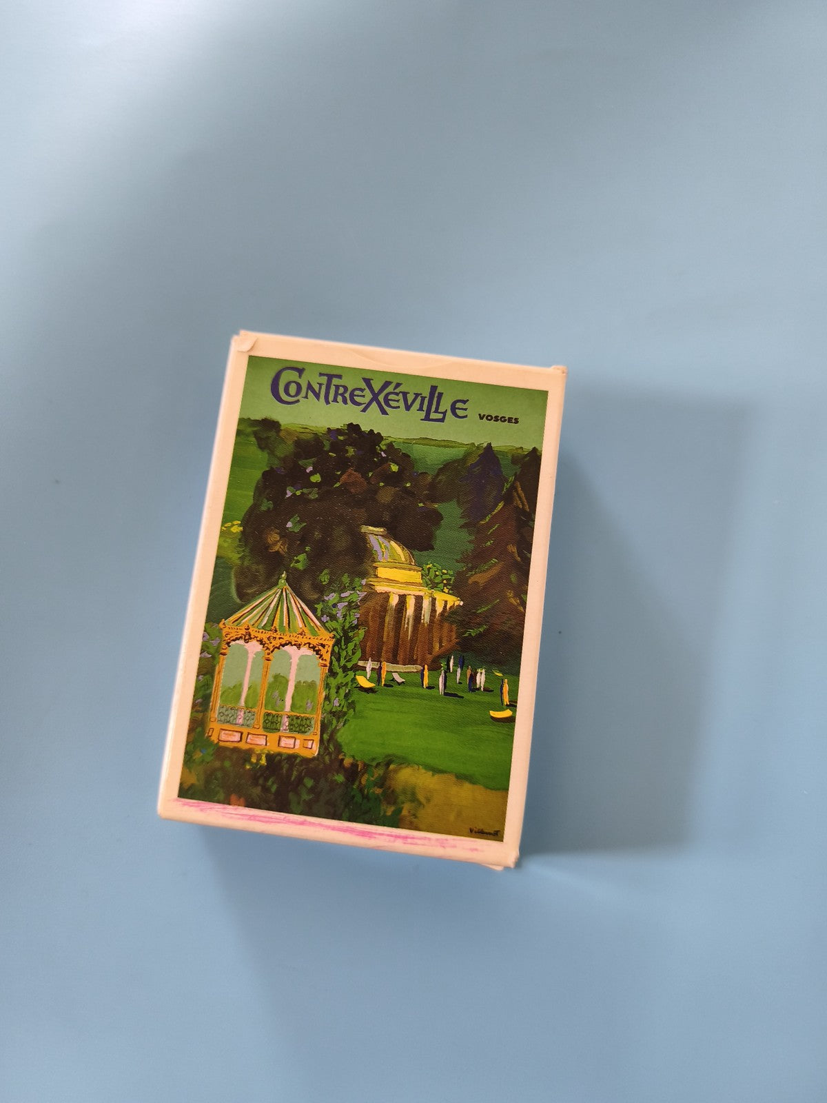 Jeu de cartes vintage neuf Contrexéville ancien jeu de collection rétro France