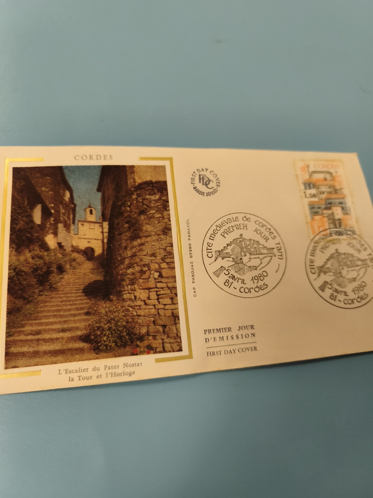 Enveloppe FDC Cordes Premier Jour d?Émission Timbre 1,50 Francs 1980