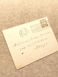 Lettre ancienne Belgique 1926 timbre Croix-Rouge oblitérée Bruges philatélie