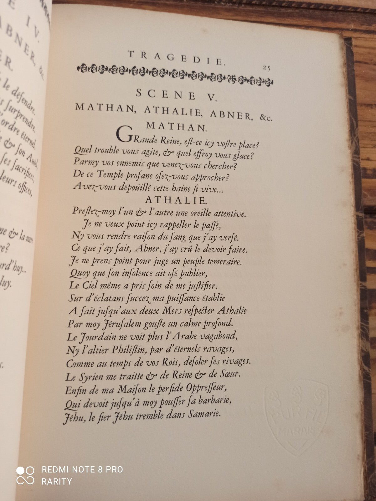 Livre Athalie Tragédie 1946 édition numérotée gravures Bibliolatres France