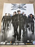 Poster X-Men 2 film Marvel cinéma affiche pliée France 2003