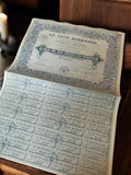 Action de 100 francs La Côte Normande 1920s document financier ancien vintage