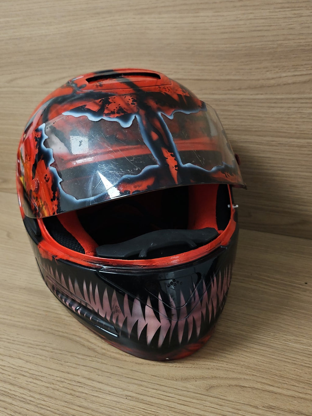 Casque moto collector HJC Venom Spiderman Spyder III JC Design rare occasion vin