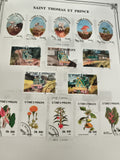 Timbres oblitérés S. Tomé e Príncipe champignons trains fleurs 1993 Saint Thomas