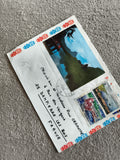 Lettre affranchie timbres Polynésie française, photo paysage, philatélie