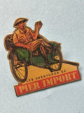Pin's vintage Les Aventures de Pier Import rickshaw collection rétro (Ref 3)