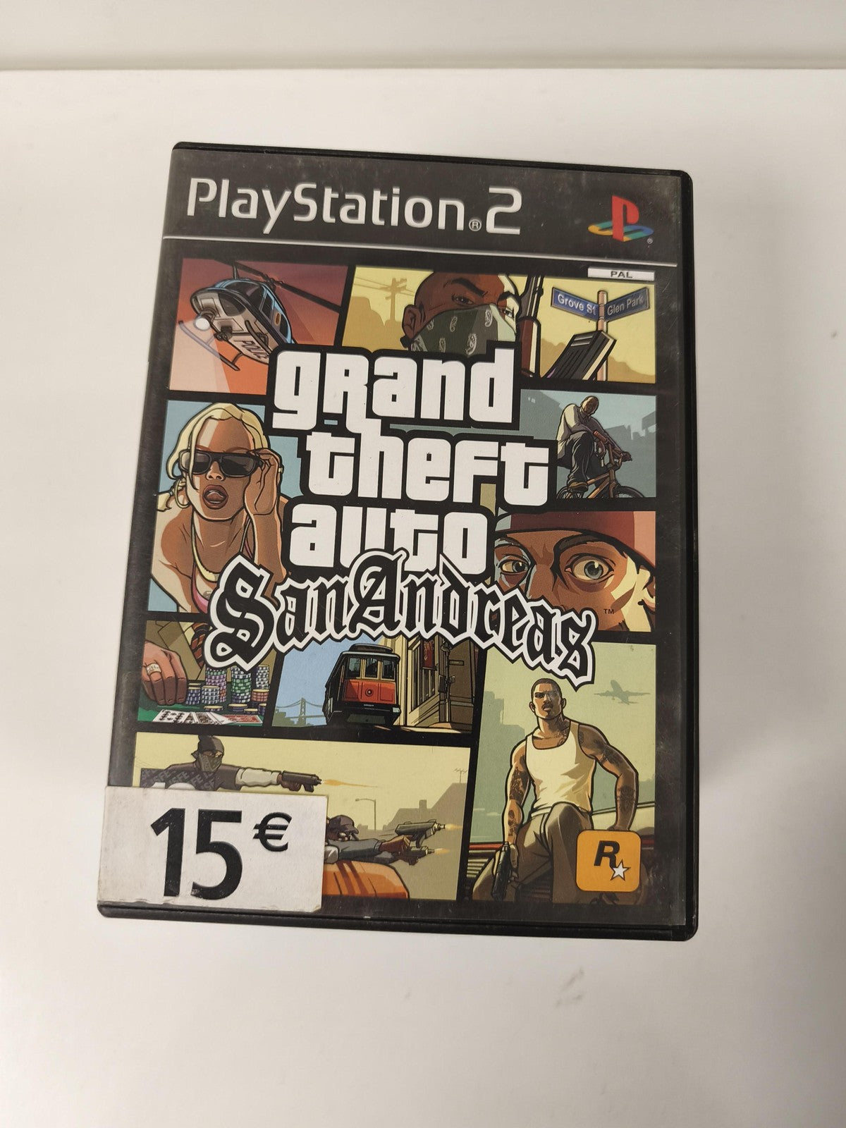 Boîte vide originale pour GTA San Andreas PS2, étui Playstation d'occasion