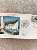 Lettre Premier Jour Notre-Dame du Haut Ronchamp 1964 FDC ancien philatélie