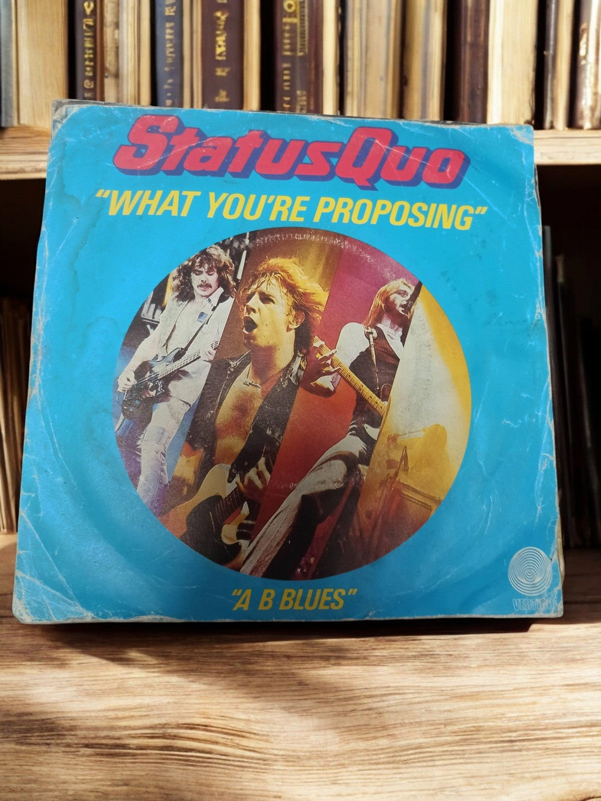 Disque vinyle 45 tours Status Quo What You're Proposing vintage rock rétro