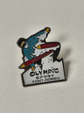 Vintage Font-Romeu Olympic sport old pin, retro Olympic Games collection