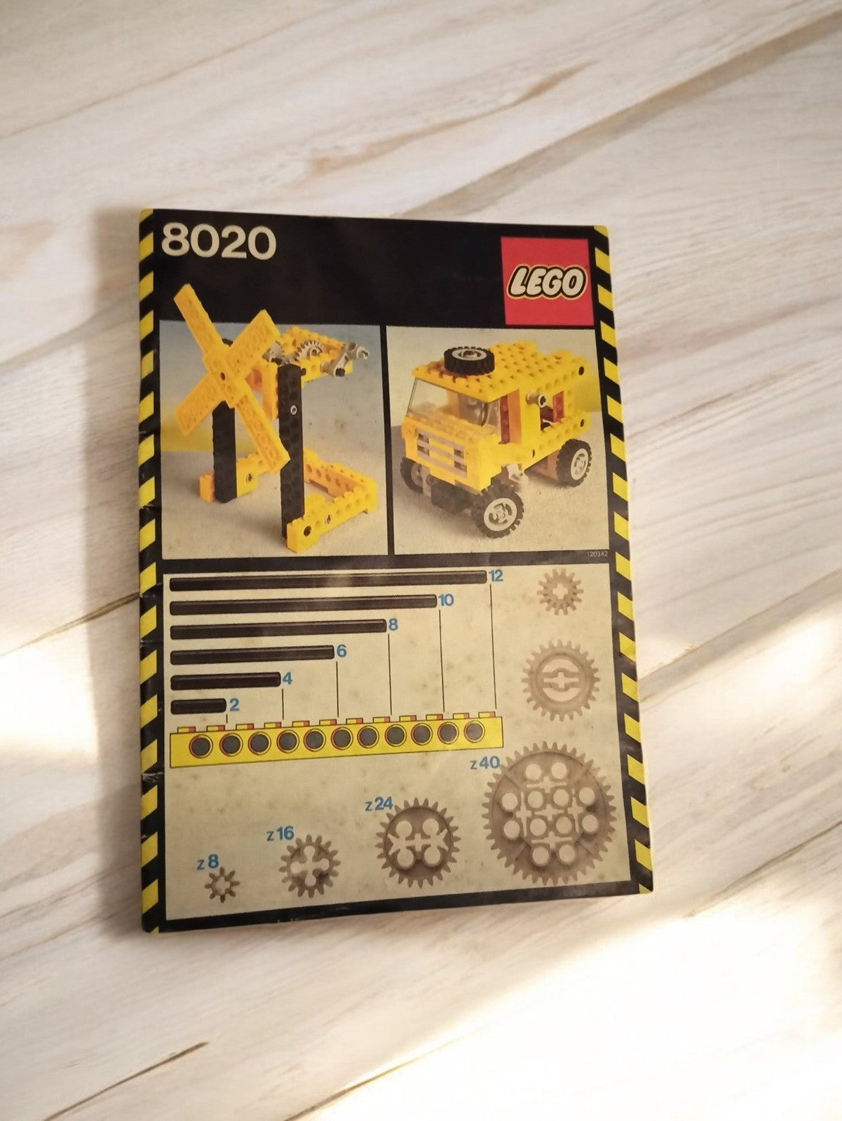 Livret instructions LEGO 8020 Technic ancien manuel set vintage notice d'origine