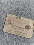 Carte postale Suisse 1904 timbre 10c rouge philatélie Arequipa Pérou