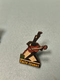 Vintage pin's Carte Jeunes musicien émaillé ? collection badge ancien (Ref 14)