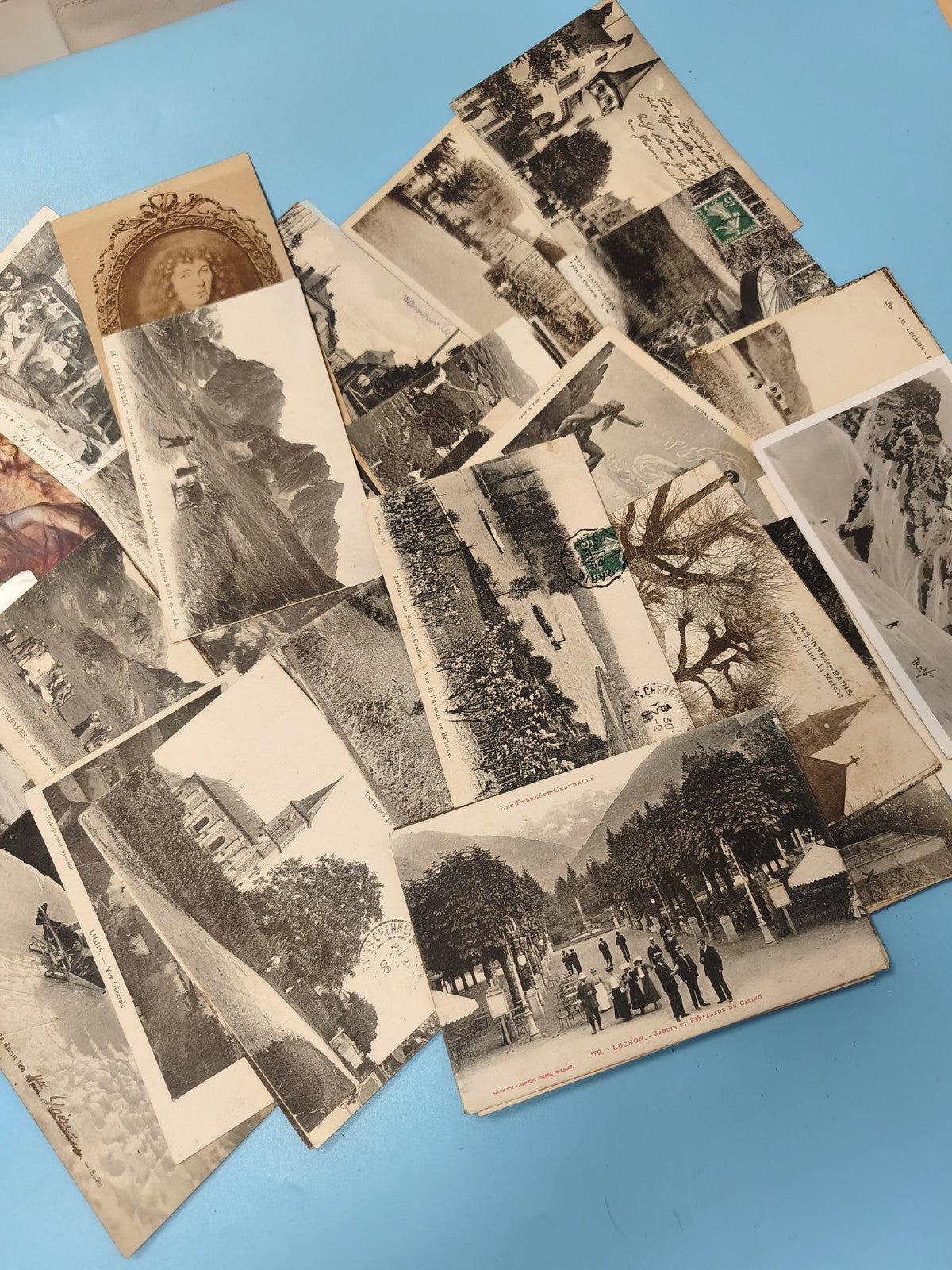 Lot cartes postales anciennes CPA paysages et scènes diverses vintage (Ref 8)