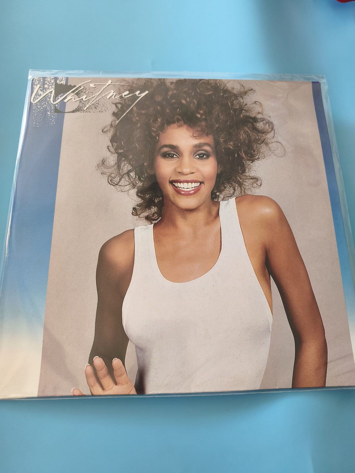 Vinyle ancien 33 tours Whitney Houston rétro collector pour amateurs de musique
