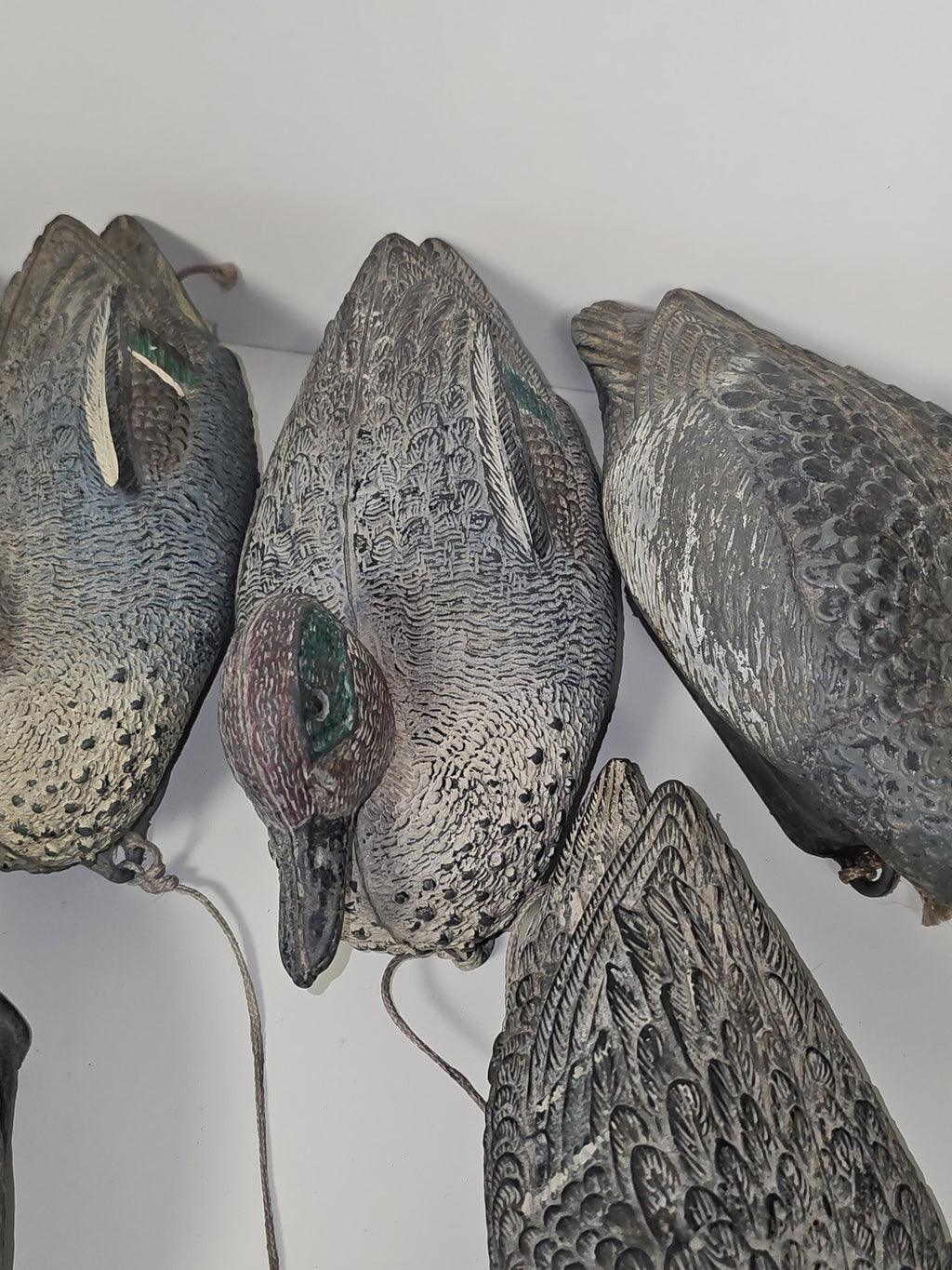 Lot statues canards décoratifs signées Alzavola Moretta animaux déco maison