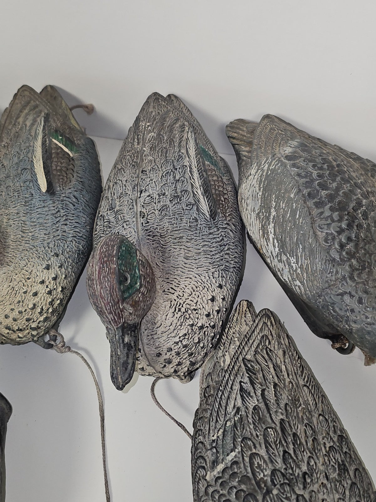 Lot statues canards décoratifs signées Alzavola Moretta animaux déco maison