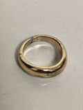 Bague vintage ancienne plaquée or femme, bijou rétro collection occasion