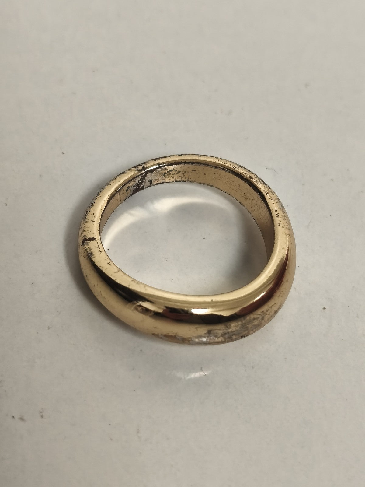 Bague vintage ancienne plaquée or femme, bijou rétro collection occasion