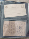 Lot 2 anciennes cartes postales philatélie oblitérées Hongrie collection