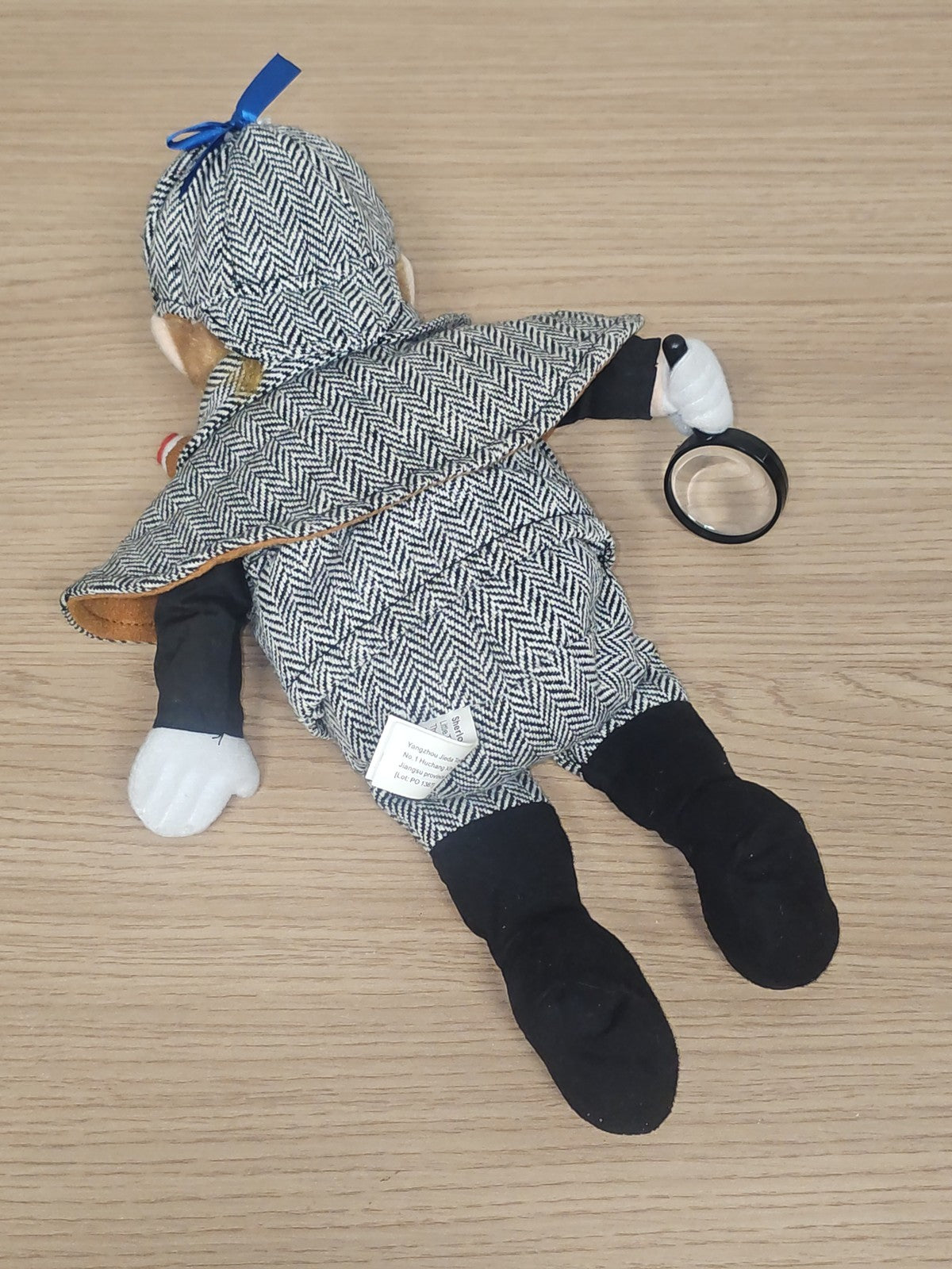 Peluche Détective Chevron 35cm Jouet Animal Doux Peluché Enfant Décor Original