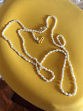 Collier perles de culture authentiques vintage fermoir doré bijou ancien