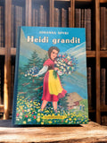 Livre ancien Heidi grandit Flammarion vintage rétro couverture illustrée
