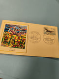 Enveloppe FDC Airbus 1973 premier jour émission avec timbre avion illustré