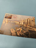 Carte postale philatélie port Toulon timbre Croix-Rouge française 1991