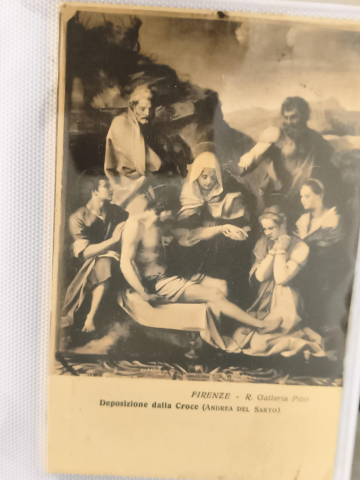 Carte postale ancienne Firenze Deposition dalla Croce Andrea del Sarto
