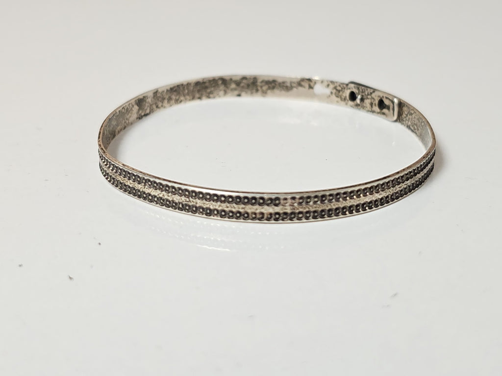 Bracelet ethnique ancien vintage, bijou rétro authentique pour collectionneur